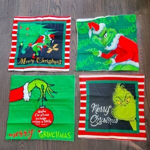Brand new Grinch Christmas cushion covers